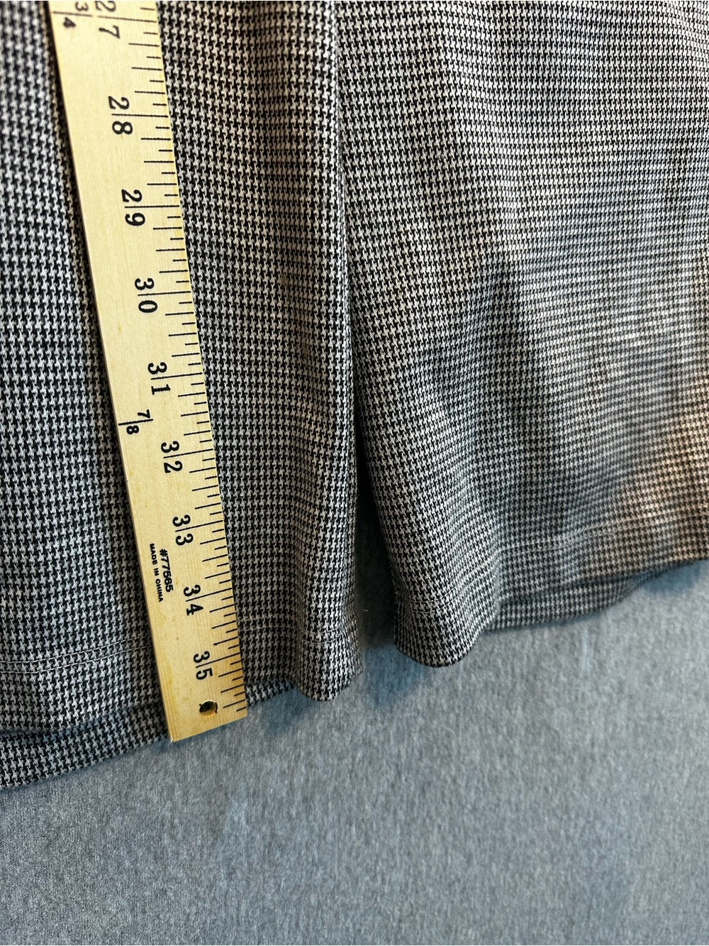 Maeve by Anthropologie Houndstooth Wide Leg Cropped Pants Size Medium - Picture 7 of 10
